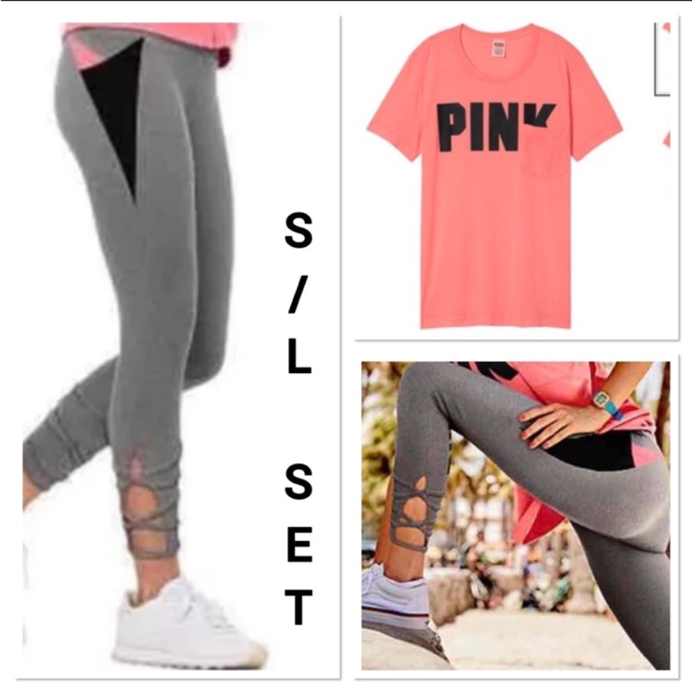 NWT VS PINK S/L SET